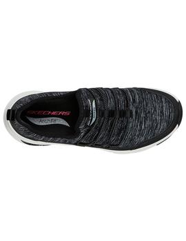 Zapatilla Mujer Skechers Rainbow Negra