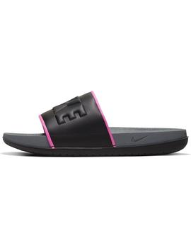 Chancla Unisex Nike OffCouert Slide Negro/Rosa