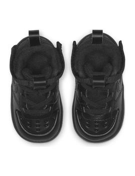 Zapatilla Niño Nike Court Borough Mid Negra