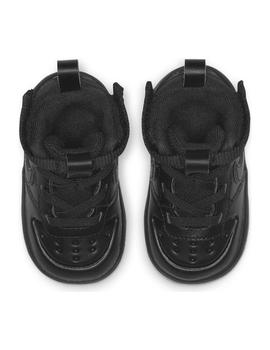 Zapatilla Niño Nike Court Borough Mid Negra