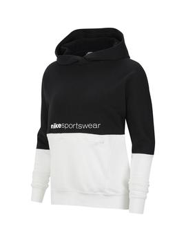 Sudadera Mujer Nike Archive RMX Negro/Blanco