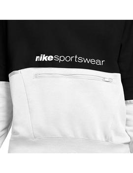 Sudadera Mujer Nike Archive RMX Negro/Blanco