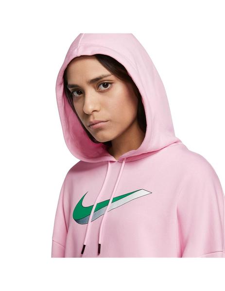 Perezoso Despedida vistazo Sudadera Mujer Nike FLC Hoodie Rosa