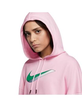 Sudadera Mujer Nike FLC Hoodie Rosa