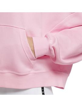 Sudadera Mujer Nike FLC Hoodie Rosa