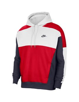 conveniencia temporal Abuelos visitantes Sudadera Hombre Nike Hoodie Blanca Roja