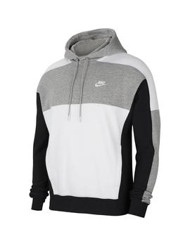 Sudadera Chico Nike PO BB Blanco/Gris