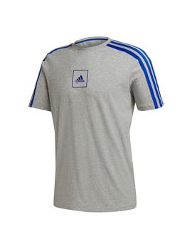 Camiseta Hombre adidas Tape Gris