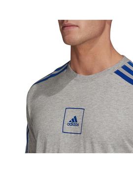 Camiseta Hombre adidas Tape Gris