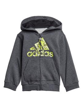 Chandal Niño adidas Logo Gris Negro