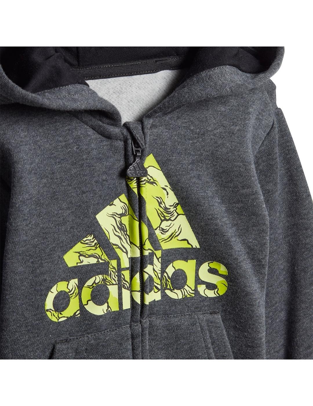 Adidas Chándal Niño Essential Hojo (gris/grisoscuro/lima)