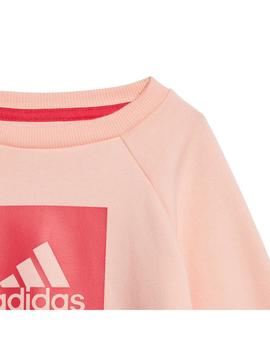 Chandal Niña adidas Logo Rosa