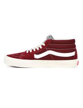 Zapatilla Unisex Vans Sk8-Mid Granate