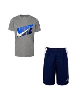 Conjunto Niño Nike Set Gris Azul