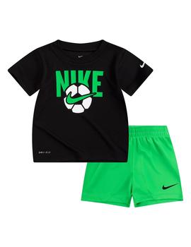 Set Niño Nike Kinit Negro Verde