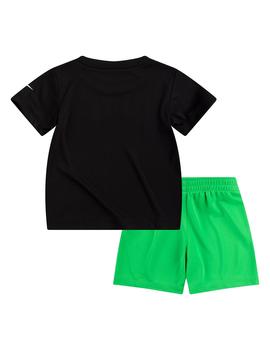 Set Niño Nike Kinit Negro Verde