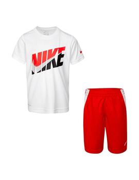 Set Niño Nike Kinit Blanco Rojo