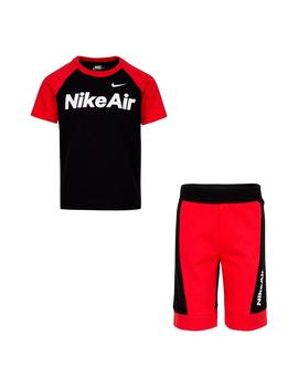 Set Niño Nike Kinit Negro Rojo