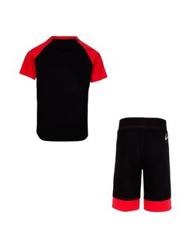 Set Niño Nike Kinit Negro Rojo