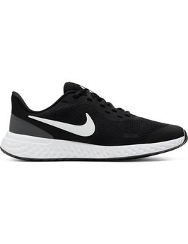 Zapatilla Unisex Nike Revolution 5 Negro/Blanco