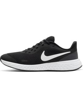 Zapatilla Unisex Nike Revolution 5 Negro/Blanco