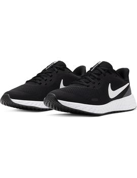 Zapatilla Unisex Nike Revolution 5 Negro/Blanco