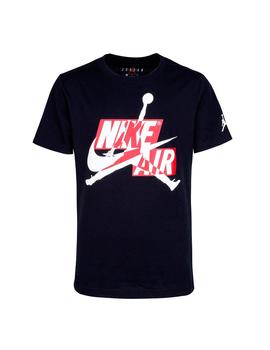 Quien seriamente cuscús Camiseta Niño Nike Jordan Negra