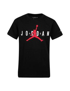 Conexión Establecer Corte Camiseta Niño Nike Jordan Negra