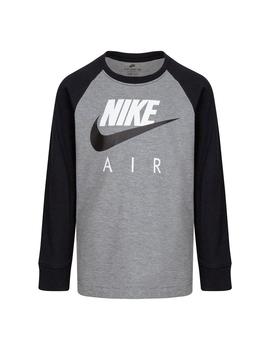 Camiseta Niño Nike Air Raglan Gris