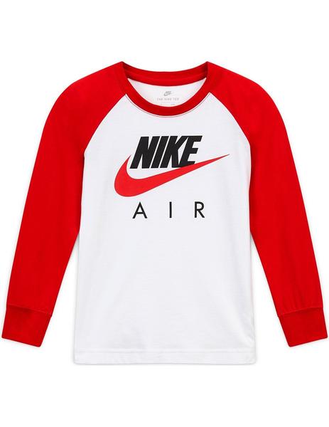 Sustancialmente Enjuiciar Sur oeste Camiseta Niño Nike Air Raglan Blanca