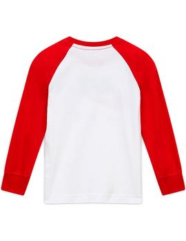 Camiseta Niño Nike Air Raglan Blanca