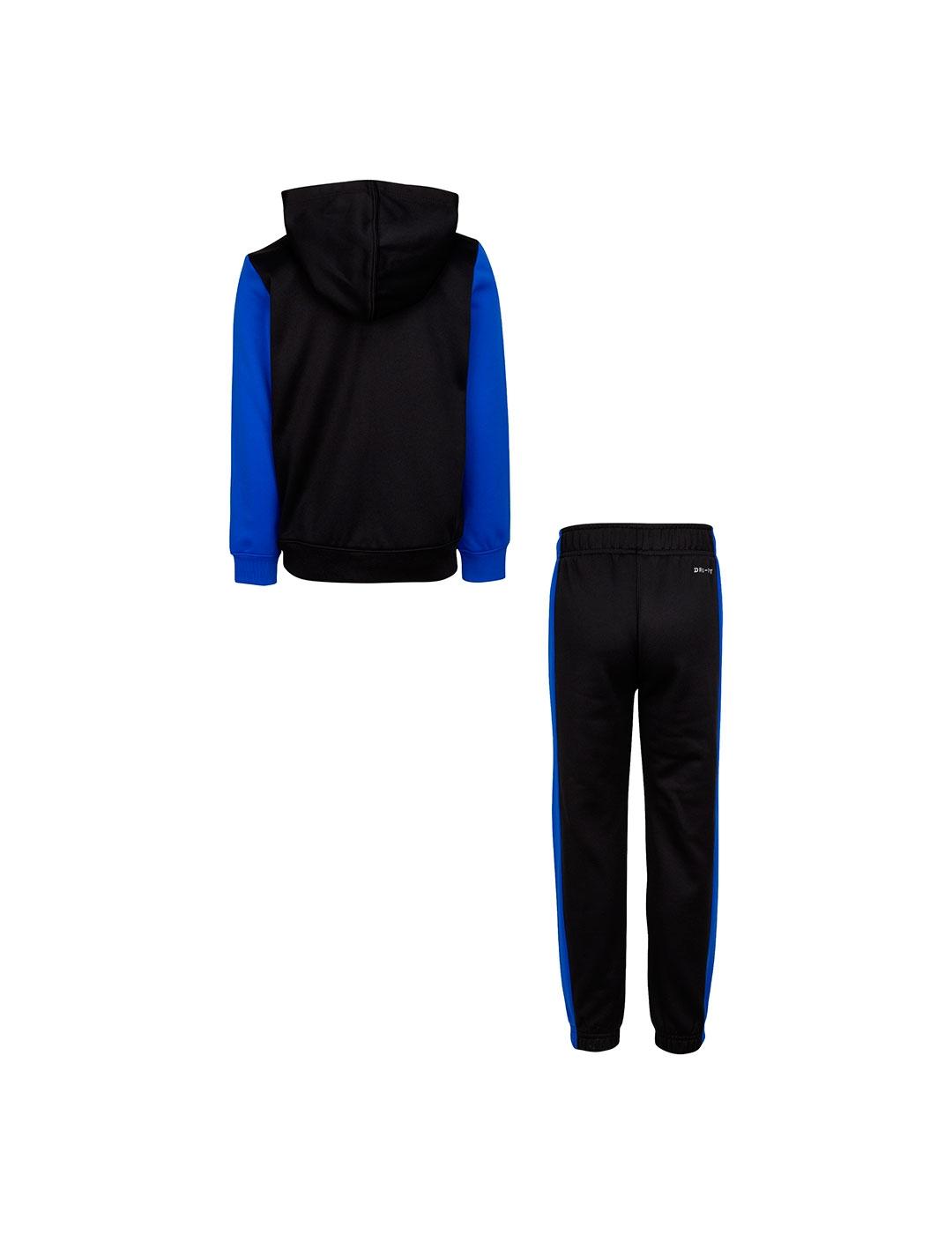 Chandal Niño Nike Colorblock Royal Negro