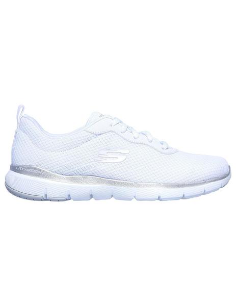 Zapatilla Mujer Skechers A. Blanco/Plata