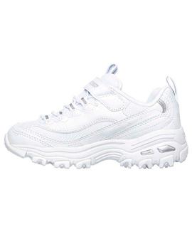 Marcar Loco Labor Zapatilla Niña Skechers D`lites Blanca