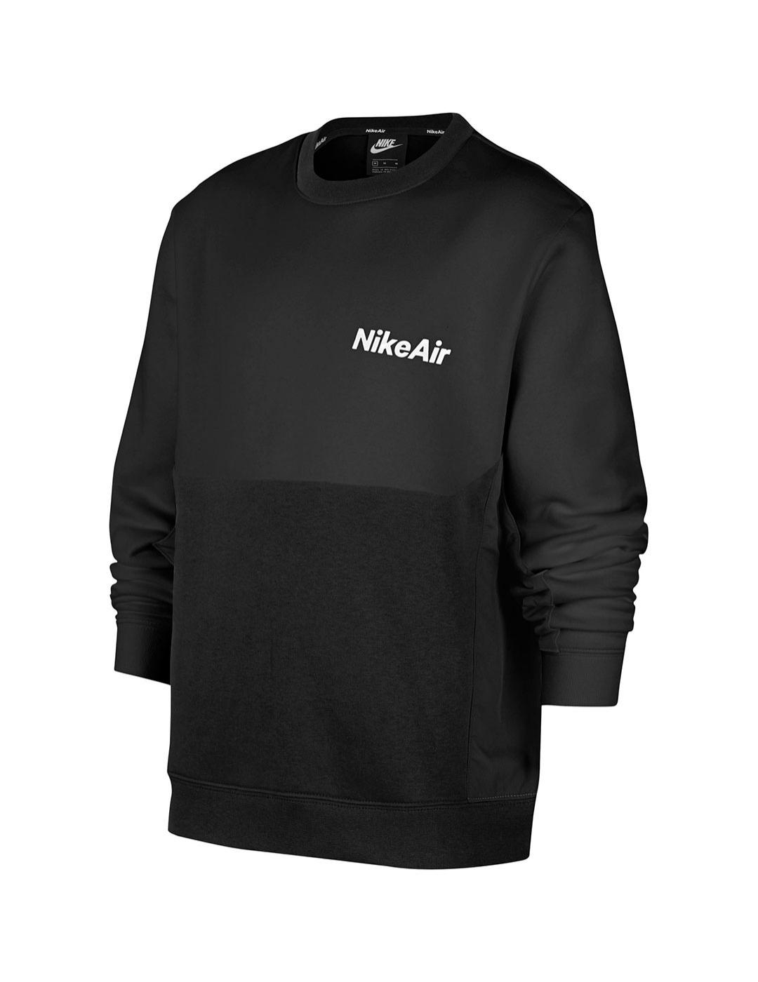 Sudadera Ni o Nike Air Negra