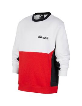 Sudadera Nino Nike Nsw Roja Blanca