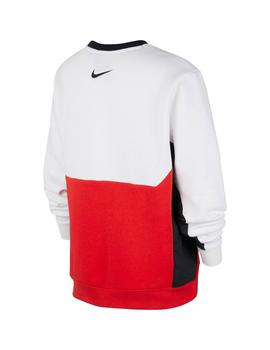 Sudadera Nino Nike Nsw Roja Blanca