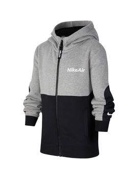 Sudadera Niño Nike Air Fz Gris