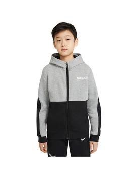 Sudadera Niño Nike Air Fz Gris