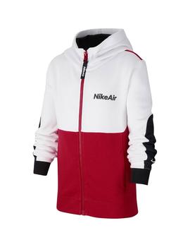 Sudaderas Niño Nike Hoodie Blanca Roja