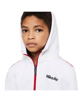 Sudaderas Niño Nike Hoodie Blanca Roja