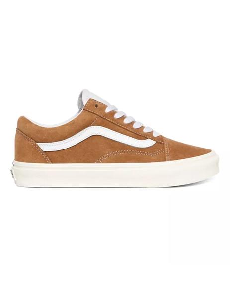 Nominal Valiente vertical Zapatilla Mujer Vans Old Skool Pig Suede Marron