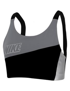 Sujetador Deportivo Mujer Nike Swoosh Gris/Plata