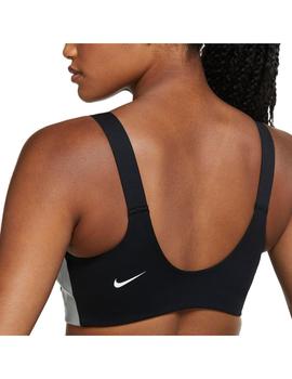 Sujetador Deportivo Mujer Nike Swoosh Gris/Plata