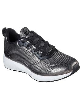 Zapatilla Mujer Skechers Bobs Squad Brillo