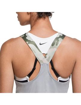 Camiseta Mujer Nike Elastika Gris Camo