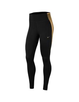 Malla Mujer Nike One Colorbilock Negro Dorada