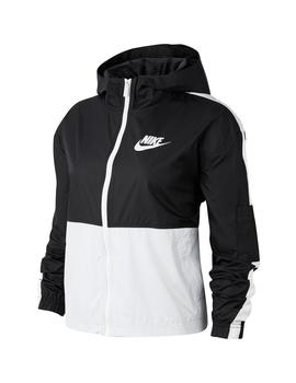 Cortavientos Mujer Nike Nsw Negro Blanco