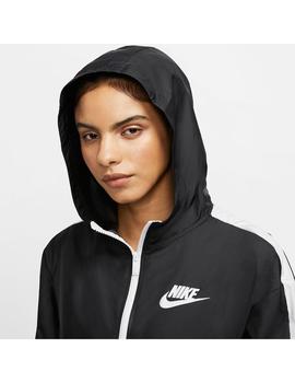 Cortavientos Mujer Nike Nsw Negro Blanco