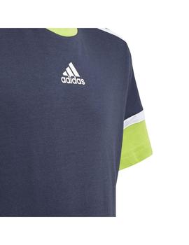 Camiseta Niño adidas Bold Tee Marino/Verde